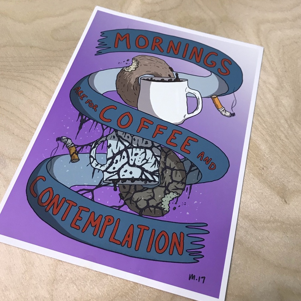 stranger things | coffee + contemplation art print 5x7